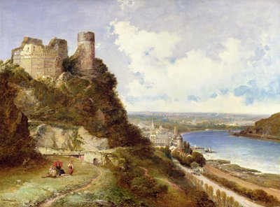 Burg Oberwesel und Schönburg am Rhein, Deutschland von Arthur Joseph Meadows