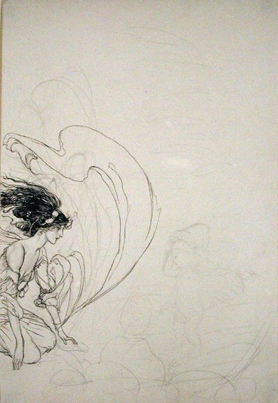 Am Brunnen von Arthur Rackham