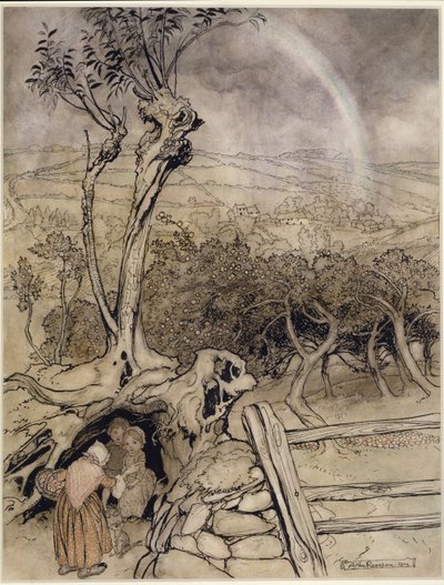 Genau dort, wo der Regenbogen endet von Arthur Rackham