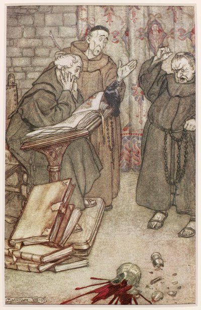 Illustration von Die Dohle von Rheims, 1907 von Arthur Rackham