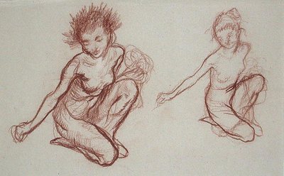 Kniender Dämon von Arthur Rackham