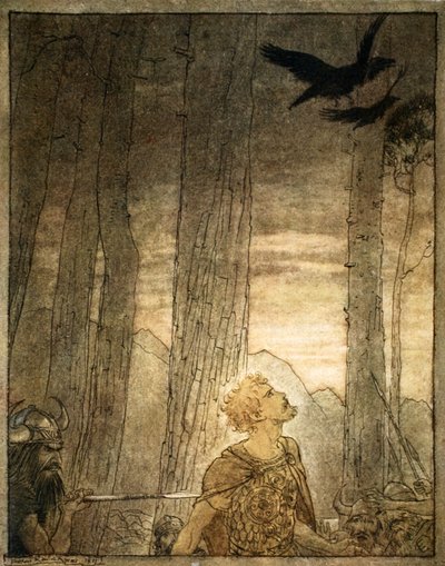 Siegfrieds Tod, 1924 von Arthur Rackham