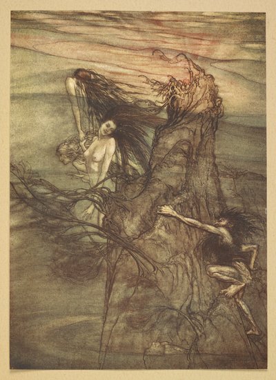 Die Rheintochter. von Arthur Rackham