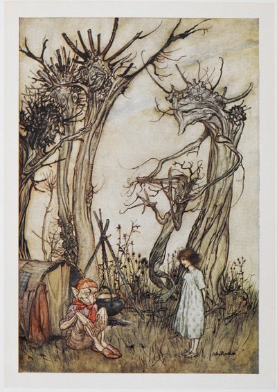 Der Mann in der Wildnis von Arthur Rackham