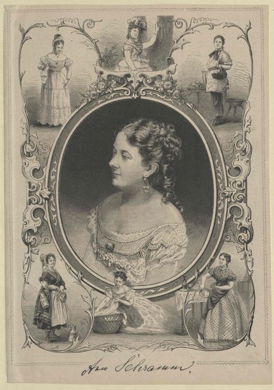 Anna Schramm (Druck) von Artist Unknown