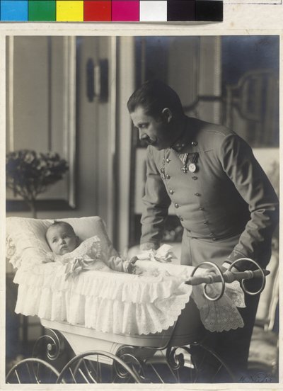 Erzherzog Franz Ferdinand mit seinem Sohn Maximilian von Artist Unknown