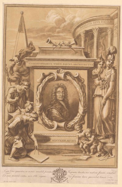 Christopher Wren von Artist Unknown