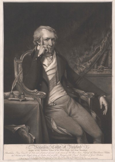 Graf von Rumford Thompson von Artist Unknown