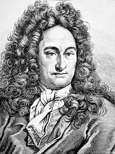 G W Leibniz Gottfried Wilhelm (Gravur) von Artist Unknown