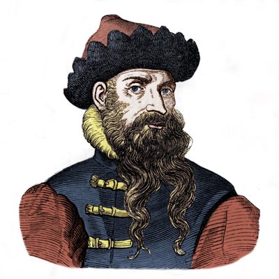 Johannes Gutenberg (Druck) von Artist Unknown