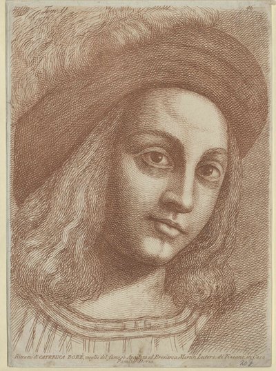 Katharina von Bora (Druck) von Artist Unknown