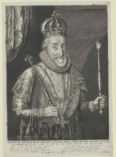 König von Frankreich Heinrich IV von Artist Unknown