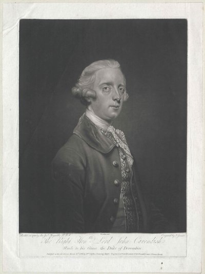 Lord John Cavendish von Artist Unknown