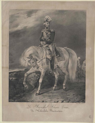 Louis Prinz Hohenlohe-Bartenstein von Artist Unknown