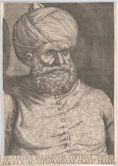 Osmanischer Herrscher in Algier Chaireddin Barbarossa von Artist Unknown