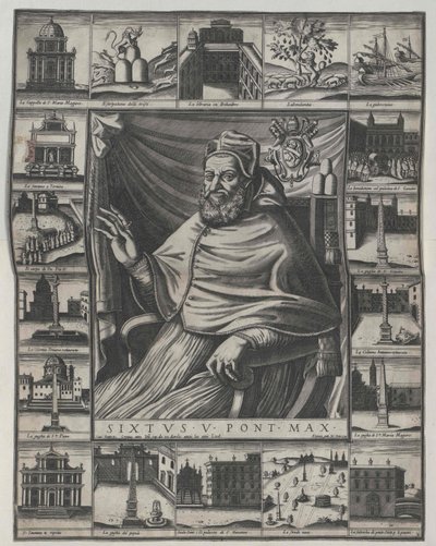 Papst Sixtus V von Artist Unknown