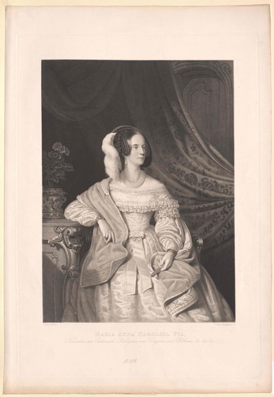 Prinzessin von Savoyen-Sardinien Maria Anna von Artist Unknown