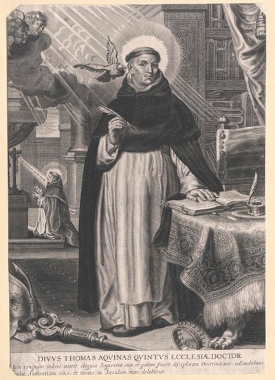 Heiliger Thomas von Aquin von Artist Unknown