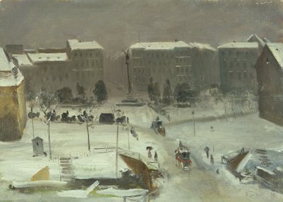 Der Belle-Alliance-Platz in Berlin, 1870 von Ascan Lutteroth
