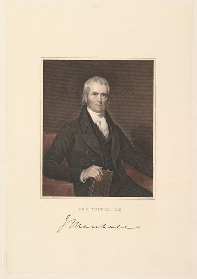 Oberster Richter John Marshall, 1833 von Asher Brown Durand
