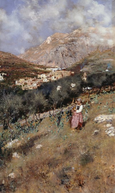 Blick auf Capri von Attillo Pratella