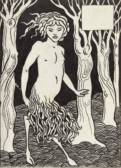 Ein Faun, 1880er Jahre von Aubrey Beardsley