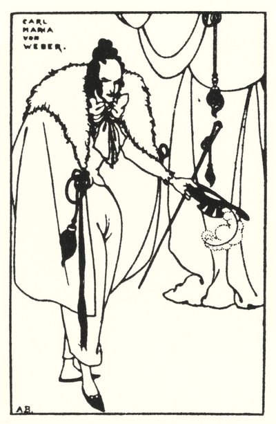 Carl Maria von Weber von Aubrey Beardsley