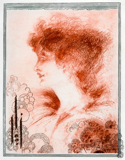 Porträt einer Frau, 1898 von Aubrey Beardsley