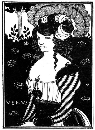 Porträt einer Frau, 1898 von Aubrey Beardsley