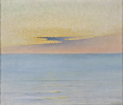 Meer im Sonnenuntergang von August Hagborg