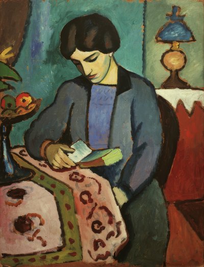Die Frau des Künstlers von August Macke