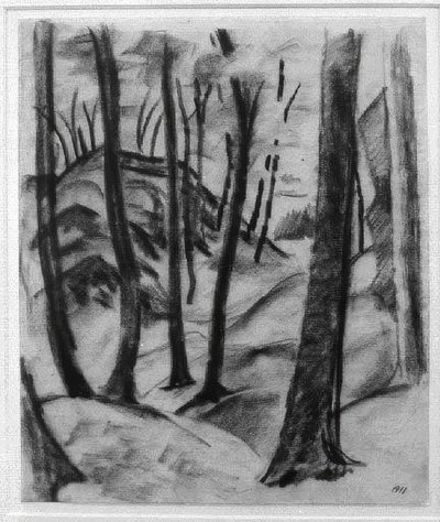 Motiv aus der Wolfsschlucht von August Macke