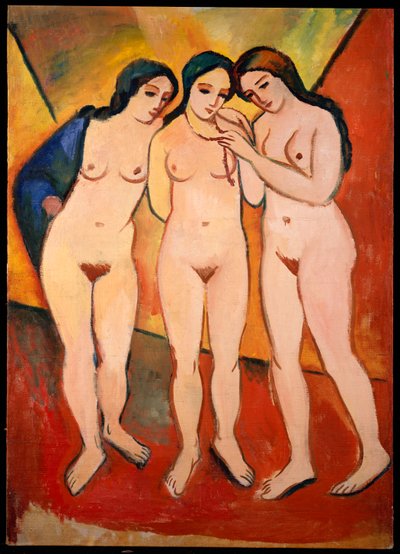 Drei nackte Frauen von August Macke