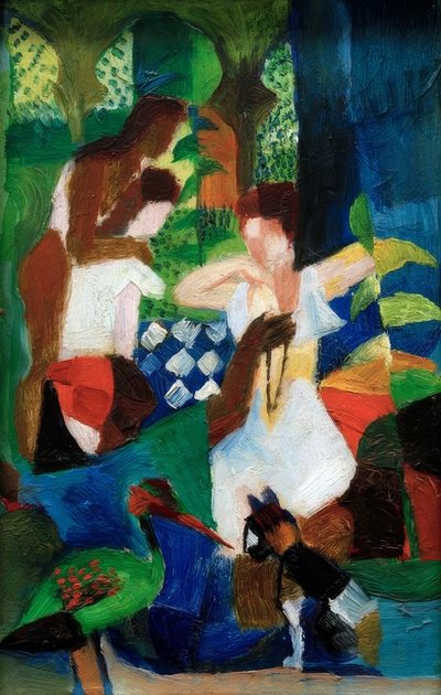 Türkischer Schmuckhändler von August Macke