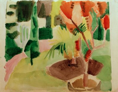 Unser Garten am See 2 von August Macke