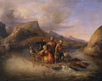 Überfahrt über den Tigris von August Theodor Schöfft