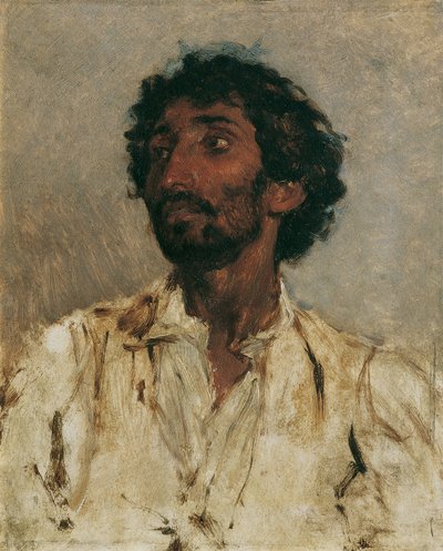 Brustbild eines Zigeuners von August von Pettenkofen