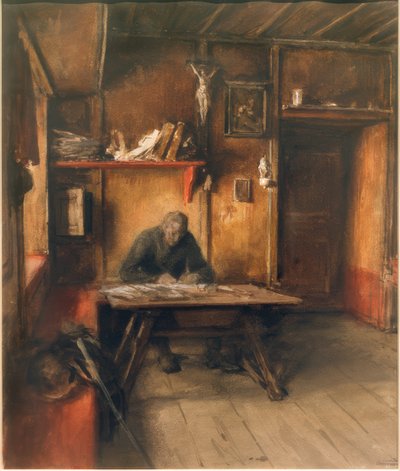 Der Dorfschreiber von August von Pettenkofen