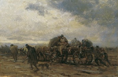 Der Verwundetentransport II von August von Pettenkofen