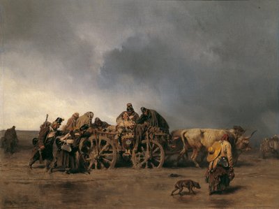 Der Verwundetentransport I von August von Pettenkofen