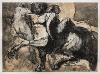 Zentaur entführt zwei Frauen von Auguste (after) Rodin