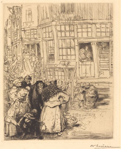 Jüdisches Viertel in Amsterdam von Auguste Lepere