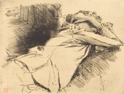 Schlafende Frau, 1892 von Auguste Lepere
