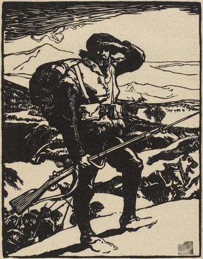 Blick auf die Rheinebene von Auguste Lepere
