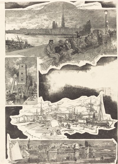 Rouen von Auguste Lepere