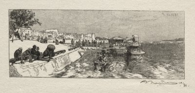 Anlegestelle in Bercy von Auguste Louis Lepère