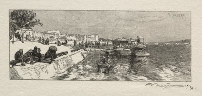 Embarcadère in Bercy von Auguste Louis Lepère
