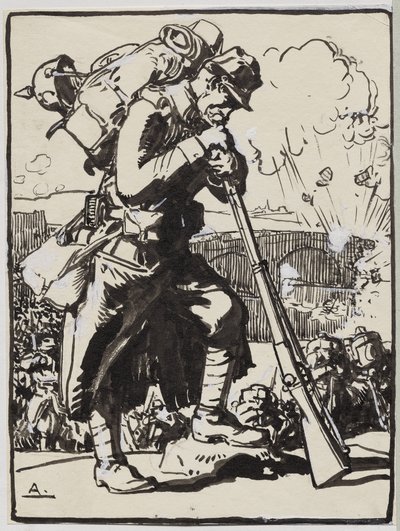 Der Rückzug nach Charleroi von Auguste Louis Lepère