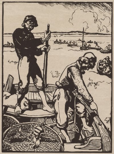 Garnelenfischer von Auguste Louis Lepère