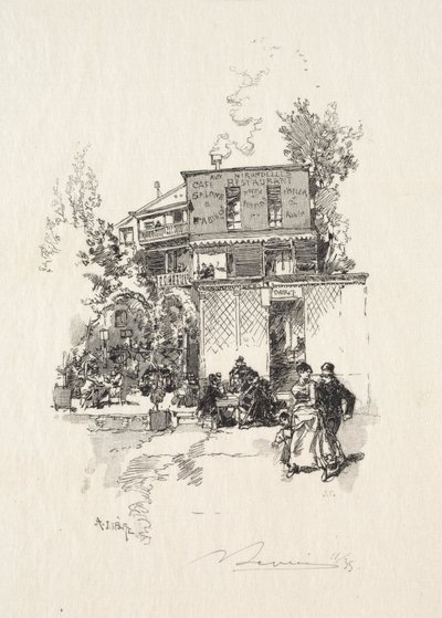 Eine Schenke von Auguste Louis Lepère